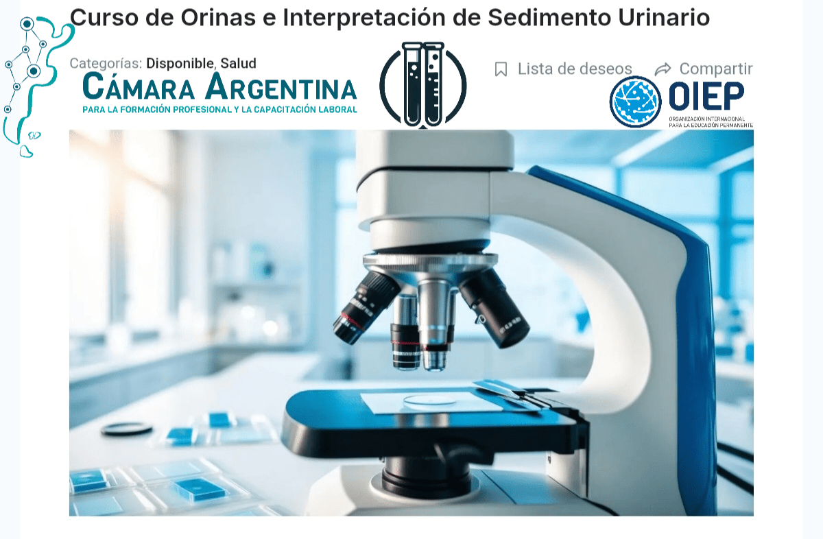 Curso de Orinas e Interpretación de Sedimento Urinario